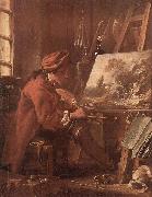 Francois Boucher Le Peintre dans son atelier USA oil painting artist